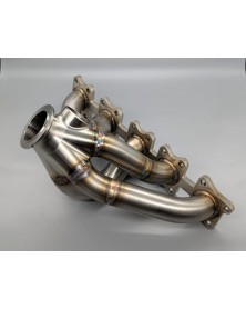 Exhaust manifold Audi 5 Cyl 20V With Billet Collector / Lasercutted headerflange | RG - Custom Design