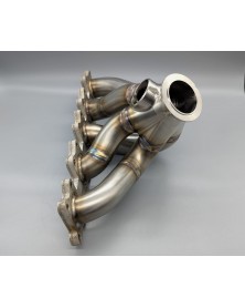 Exhaust manifold Audi 5 Cyl 20V With Billet Collector / Lasercutted headerflange | RG - Custom Design
